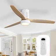 Ventilador de Teto Sofucor 132cm com Luz LED e Controle Remoto - 6 Velocidades e Design Moderno - imagem 1