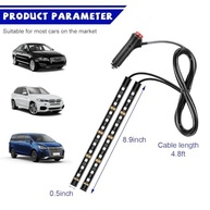 Fita de LED RGB para Carro 24 Luzes - Iluminação Ambiente USB com 7 Cores - imagem 3