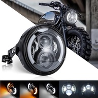 SKTYANTS Farol de LED 18cm para Moto: Iluminação Potente com DRL e Seta Âmbar - imagem 3
