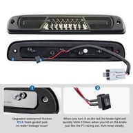 Terceira Luz de Freio LED Estroboscópica para F250/F350/F450/F550 Super Duty, Ranger e Explorer Sport Trac - imagem 4