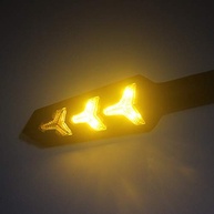 Kit 2 Indicadores de Seta LED Y para Moto e Scooter - Design Moderno e Segurança - imagem 4