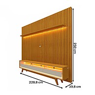 Rack Painel TV 85" Nobre Gelius: Design e LED! - imagem 2