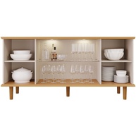 Buffet 4 Portas Janice: Elegância e LED! - imagem 2