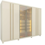 Guarda-roupas Casal 6 Portas com LED e Pés - Absolut New Reflecta 100% MDF Off White - imagem 4