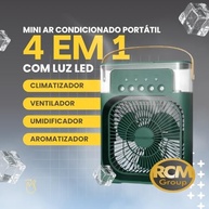 Climatizador Portátil com LED, Timer e Função Aromatizadora - 3 Velocidades | Resfria, Umidifica e Ilumina Ambientes - imagem 4