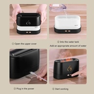 Umidificador Aromatizador com Efeito Chamas LED - Ambiente Relaxante e Perfumado - imagem 3
