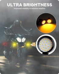 Pisca Seta LED Moto Bullet PBYMT: Estilo e Segurança para Honda, Yamaha, Suzuki, Kawasaki e Harley - imagem 4