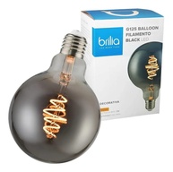 Lâmpada LED G125 Filamento Black 5W Brilia: Iluminação Vintage com Tecnologia Moderna - imagem 1