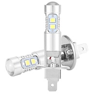 Lâmpadas de Neblina H1 LED 6000K Branco 1600lm: Iluminação 360° Plug & Play para Seu Carro - imagem 4