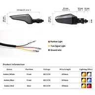 Luz de Seta LED Universal Yamaha MT-09, Kawasaki Z800, Suzuki GSX, Honda CBR - Âmbar/Vermelho Alto Brilho - imagem 4