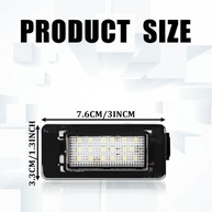 Luzes de Placa LED Xenon 6000K para BMW e Nissan - Kit 2 Peças - imagem 3