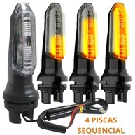 Kit 4 Piscas de LED Seta Sequencial Stallion para Moto Honda: Twister, Titan, Fan, Star 160 - Design Moderno e Segurança - imagem 3