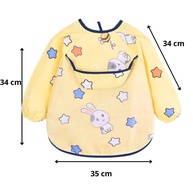 Babador Manga Longa BLW Impermeável Coelhinho - Proteção Dupla para Baby-Led Weaning - imagem 2