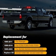 Luz de Freio LED 3ª Geração para Ford F250/F350/F450/F550 Super Duty (1999-2016) e Ranger (1993-2011) - Central de Alta Montagem e Iluminação de Carga - imagem 4