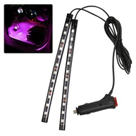 Fita de LED Automotiva 12V com 24 Luzes RGB - Iluminação Interior para Carro com Plugue Isqueiro ou USB - imagem 1