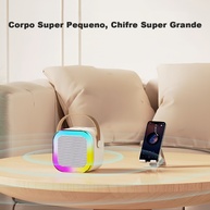 H'maston MX04: Karaokê Bluetooth com Luzes LED - imagem 2