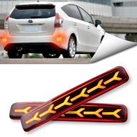 Kit 2 Luzes Refletoras LED Traseiras para Toyota Prius V e Scion tC - Segurança e Estilo Aprimorados - imagem 1