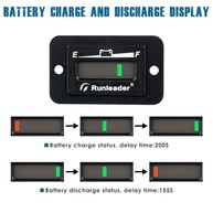 Monitor de Nível de Bateria Runleader 48V LED: Controle Total de Carga e Descarga para Seus Veículos Elétricos - imagem 4