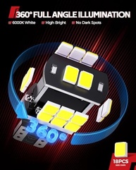 Torchbeam TP51-T15 921: Iluminação LED 500% Mais Brilhante para seu Veículo - imagem 4