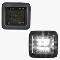 Conjunto Lâmpada LED Placa Ford F150 Raptor 2015-2024 - Lente Fumê 6000K Branca Plug N Play (2 Peças) - imagem 1