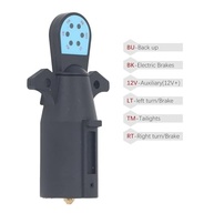 Akozon 7 Ways LED Indicador Trailer Adaptador de Luz Plugue Com 4 Pinos para Fiação Eficiente - imagem 5