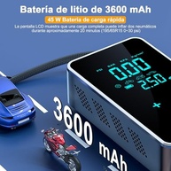 Compressor de Ar Portátil Sem Fio: Inflador Rápido com Bateria Recarregável e Luz LED - imagem 3