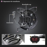 Faróis de Neblina LED Pretos para Peterbilt 579/587 e Kenworth T660 (2013-2021) - Par Completo - imagem 4