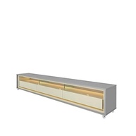 Rack para TV 75" com LED e Rodízios Requinte 212cm - Moderno e Funcional - imagem 3
