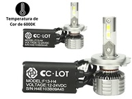 Kit Lâmpada Ultra LED Black Diamond F13-H1: Iluminação Potente 9000Lm 6000K para seu Carro - imagem 4