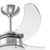 Ventilador Chanceler 220V 3P com Iluminação LED - Design Moderno em Alumínio Escovado - imagem 4
