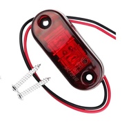 Kit 4 Lanternas LED Vigia Teto 12/24V para Van, Caminhão e Barco - Cristal/Vermelho KLX - imagem 5