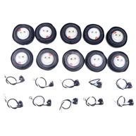 Kit 10 Luzes LED Redondas 5cm para Caminhão e Reboque - Vermelhas 4 LEDs 10-30V - imagem 3
