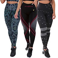 Legging Fitness: Kit 3 Zero Transparência - imagem 1