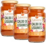 Kit 3X: Caldo de Legumes Natural Leviora 350ml - imagem 1