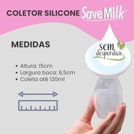 Copo Coletor de Leite Materno 120ml em Silicone Seguro com Tampa – Prático e Confortável para Mães Modernas - imagem 4