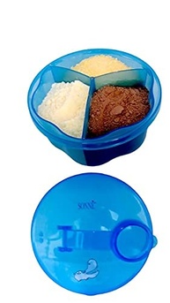 Sonne Porta Leite em Pó com 3 Divisórias H Azul - Prático e Seguro para Viagens - imagem 5