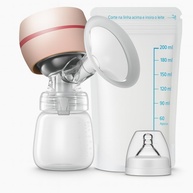 Bomba Tira-Leite Elétrica Portátil com Tela LED – 2 Modos, 9 Níveis de Sucção, Mãos Livres, Silicone Livre de BPA, Baixo Ruído, 180ml + 25 Sacos para Leite Materno - imagem 1