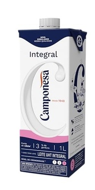 Camponesa Leite UHT Integral 1 L - imagem 2