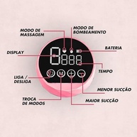 Bomba de Tirar Leite Mãos Livres Portátil Elétrica com Modos de Massagem e Sucção Silenciosa - imagem 4