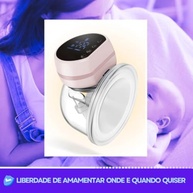 Bomba Tira Leite Materno Elétrica Portátil Mãos Livres - 3 Modos, 10 Níveis de Sucção, Sem BPA - imagem 4