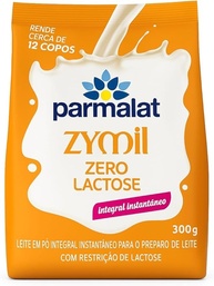 Leite em Pó Integral Zero Lactose Parmalat Zymil Instantâneo, 300g - imagem 1