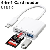 Leitor de Cartão 4 em 1: SD, TF, USB-C - imagem 1