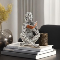 Figura de Leitura Abstrata Moderna - Decoração Exclusiva para Casa e Escritório - imagem 1
