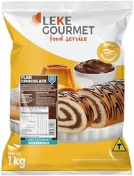 Leke Gourmet Flan Chocolate em pó 1000g - imagem 1