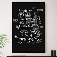 Quadro Decorativo Área Gourmet com Moldura Premium 23x33cm - Lembranças Amigos - imagem 2