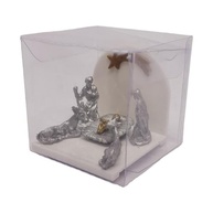 Mini Presépio de Natal Branco e Prata - Lembrancinha Encantadora para Decoração e Presente - imagem 5