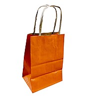 Sacola Kraft Laranja: Ideal para Lembrancinhas! - imagem 2