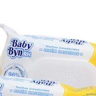 Lenços Umedecidos Baby Byn RN para Bebês Recém-Nascidos: 300 Unidades Sem Álcool - imagem 1