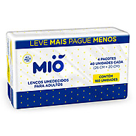 Lenços Umedecidos Mió 160 Unidades – Limpeza Prática e Suave - imagem 1
