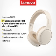 Lenovo TH30: Fone Gamer Sem Fio com Som Imersivo - imagem 1